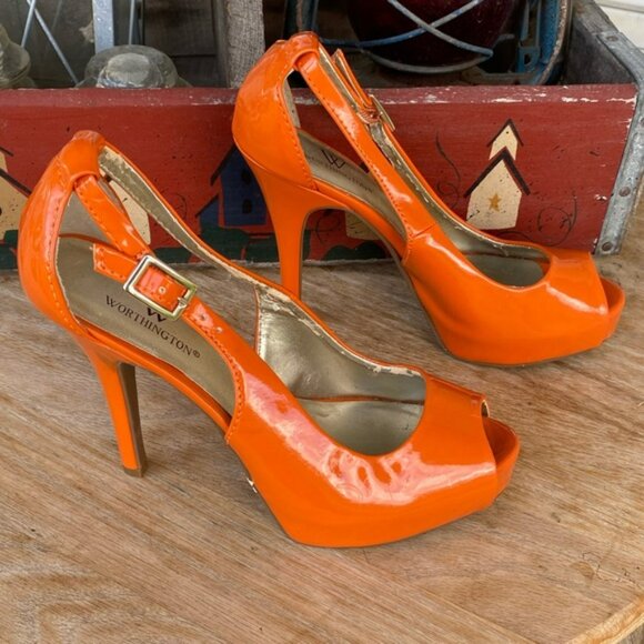 Worthington Kairo Patent Peep-Toe Pumps - Picture 2 of 12